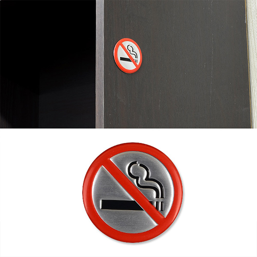 Oce 흡연 금지 안내판-금속 미 니원형 표지판post 담배금연표시판 아크릴사인