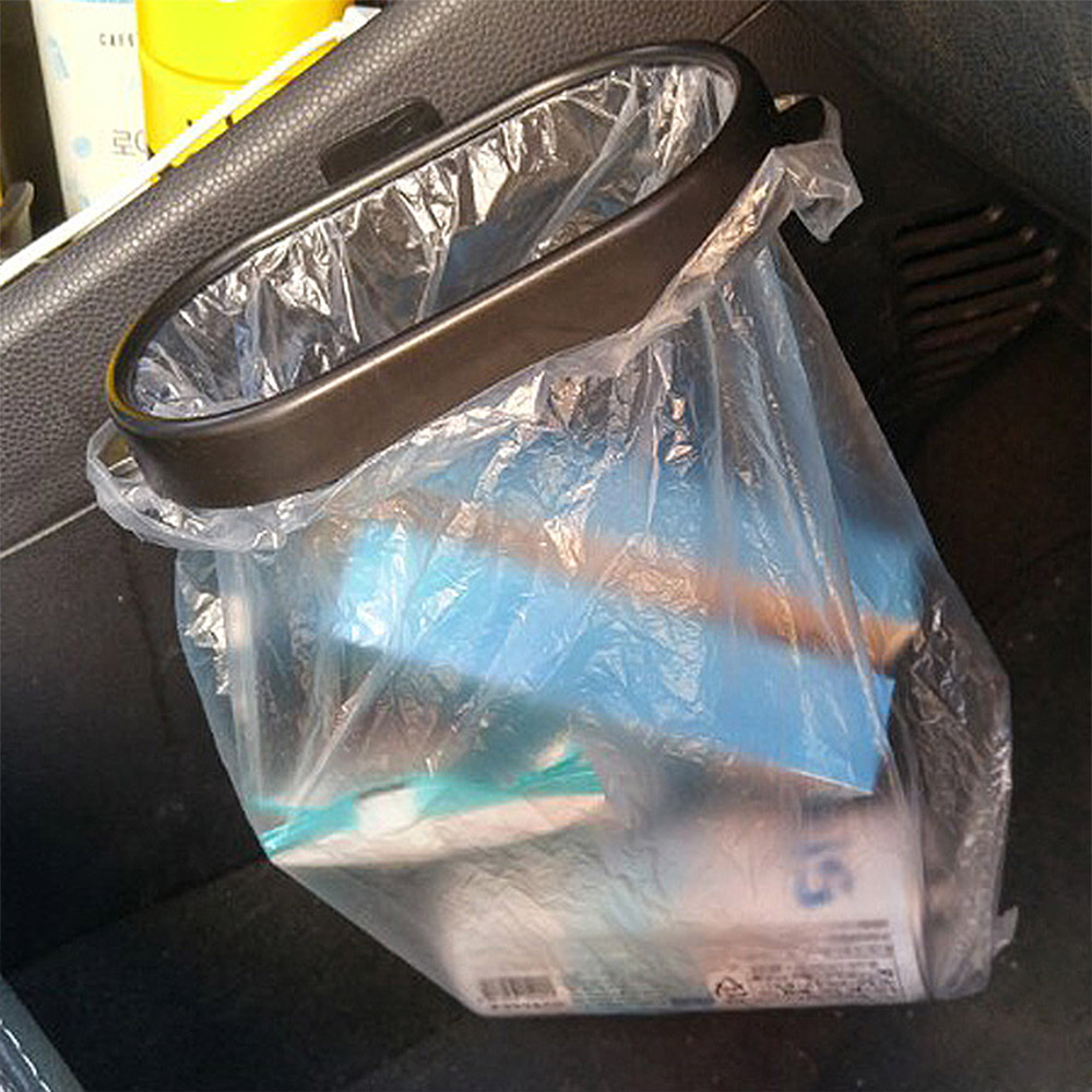 Oce 차량 포켓 부착식 휴지통 비닐봉지 홀더-접이식 분리통박스 비닐백고정대 비닐봉투부착판