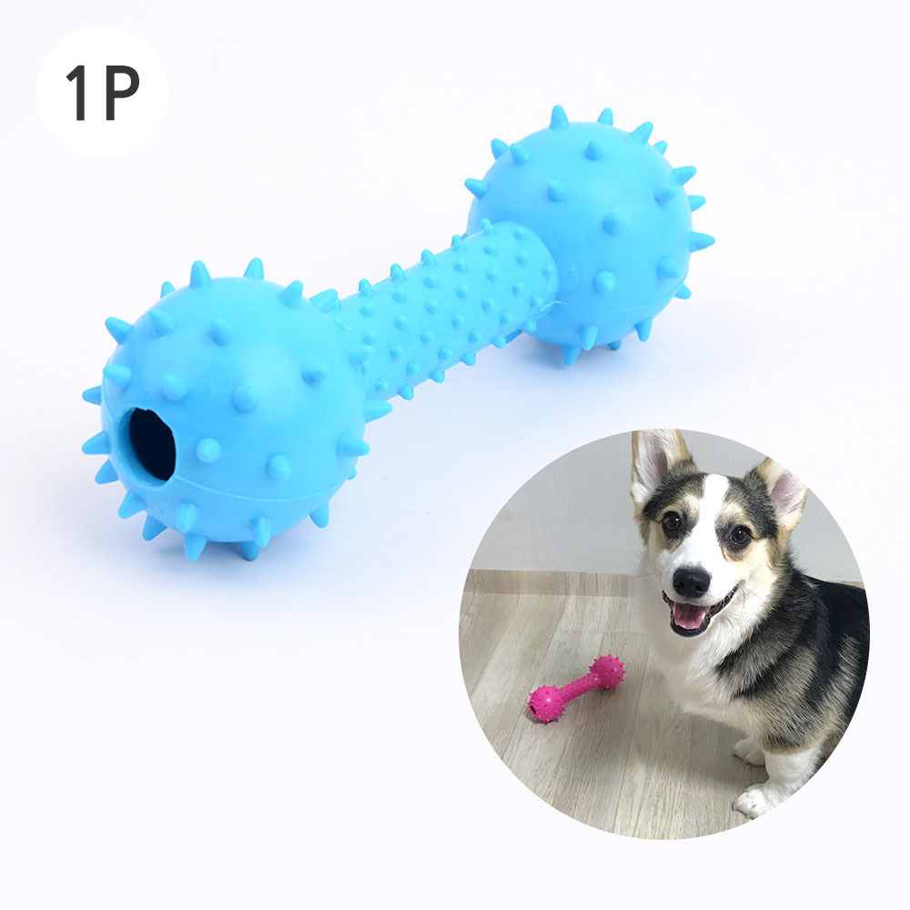 Oce 강아지 방울 치발기 뼈다귀 실리콘 장난감 애완동물스케일링 물기놀이감 개운동
