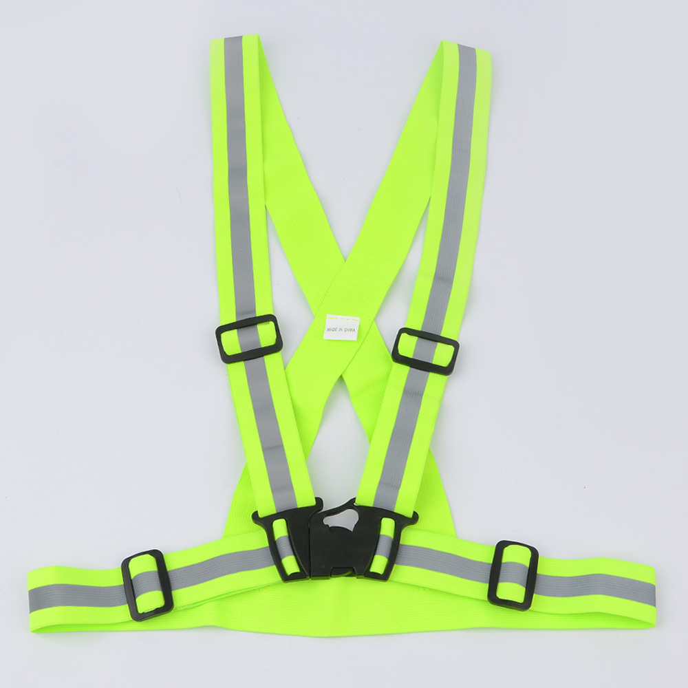Oce 형광띠 안전벨트 야간 라이딩 조끼 주황색 형광 벨트 자전거복 반사띠 형광 안전복 청소복