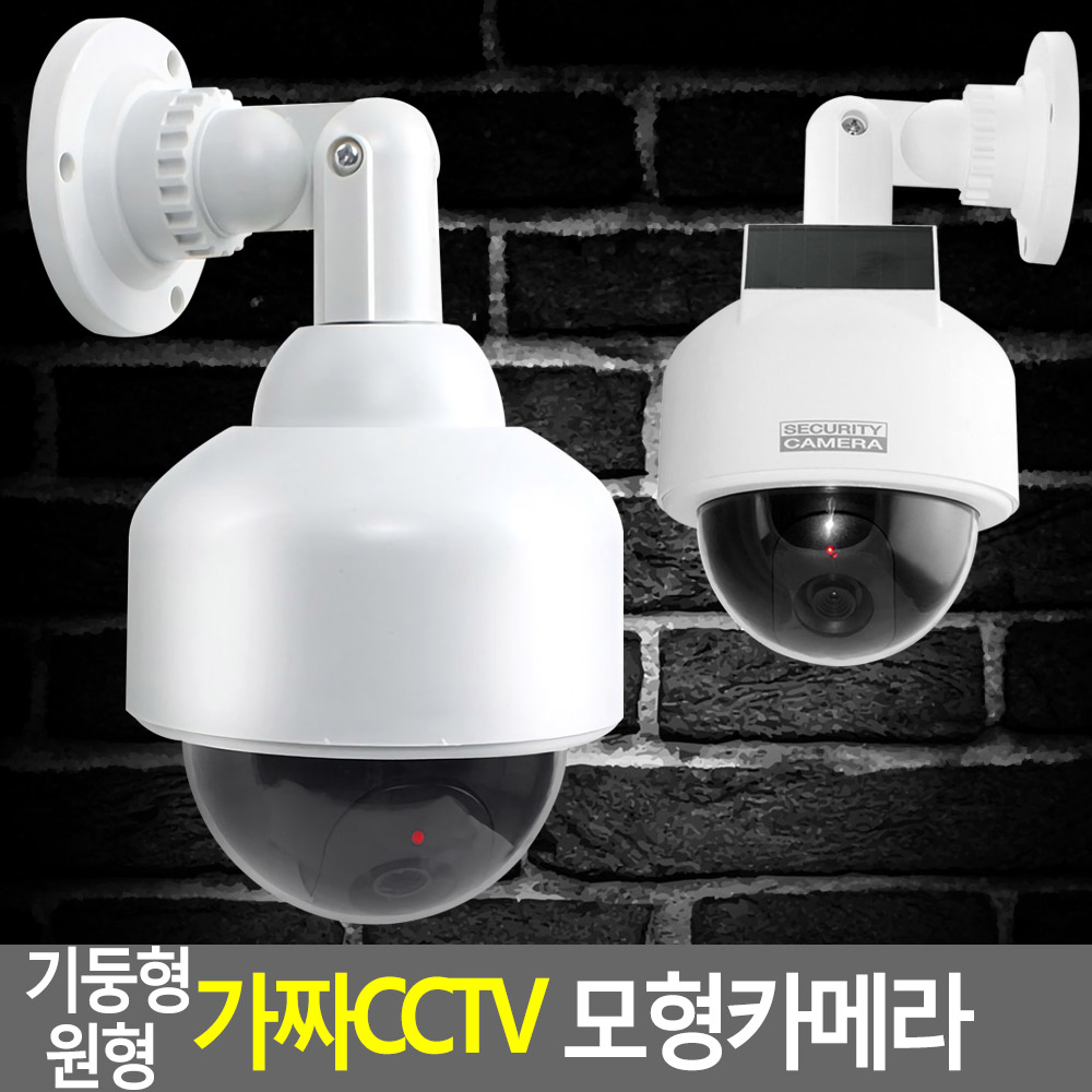 Oce 모형 감시 카메라 깜빡이는 적색등 벽고정 돌출 반구 도난방지 이동형 보안 빨간불 방범 TV