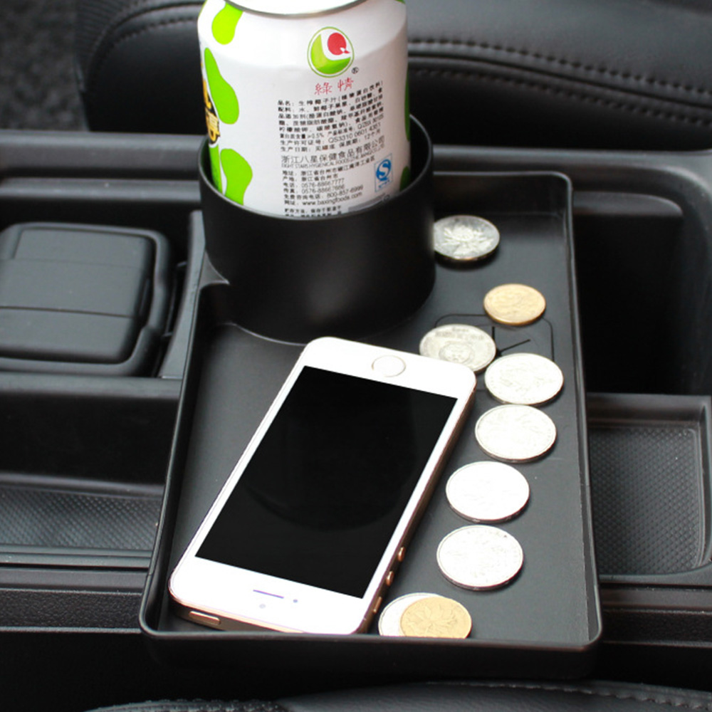 Oce 차량 콘솔박스 확장 동전 스마트폰 수납 선반 거치대 간이테이블 물병병꽂이 컵포켓