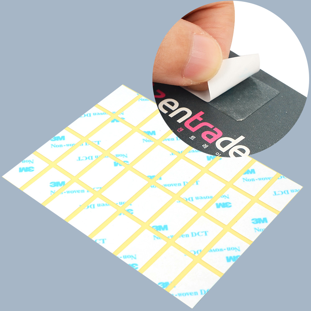 Oce 소품 물건 접착제 양면 종이 테이프-사각 스티커 얇은종이풀딱지 포스터접착용품 떼어쓰는화지테잎