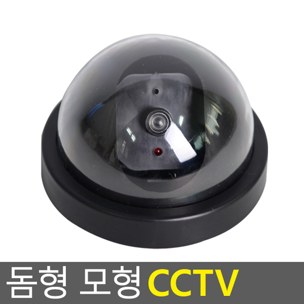 돔형 가짜CCTV 모형카메라 블랙 보급형